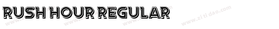 Rush Hour Regular字体转换